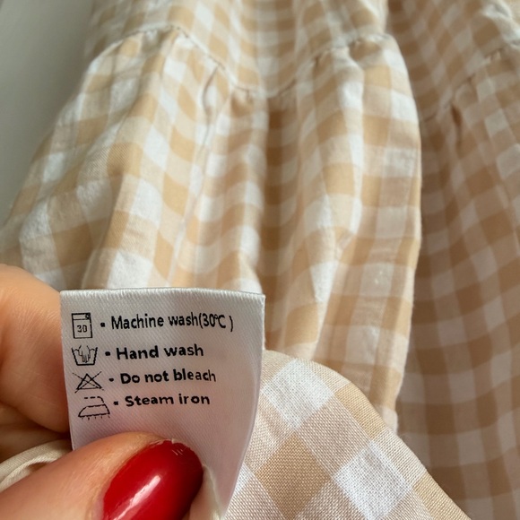 Gingham Midi Dress - Size M - Picture 9 of 10